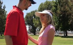 Hot Teen Karla Kush Seduces Golf Course Employee