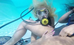 Vodichkina and Farkas underwater hot lesbians